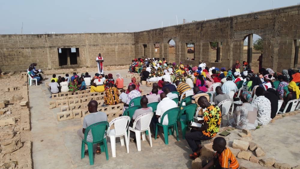 A burned-out church in Northern Nigeria